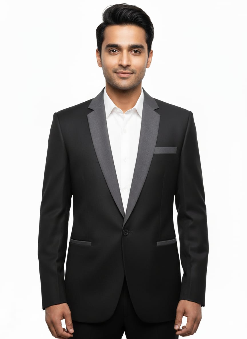 Cobalt Blue Slim Fit Men's Blazer